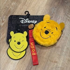 Disney Winnie the Pooh Yellow and Red Travel Set